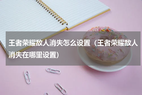 王者荣耀敌人消失怎么设置（王者荣耀敌人消失在哪里设置）